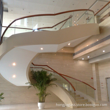 Tempered Glass Spiral Stair